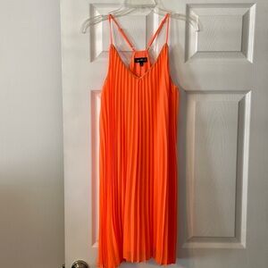 Sequin Hearts Dress size M brand new color orange adjustable stripes